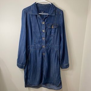 Tommy Hilfiger Denim Dress Pockets Size 10